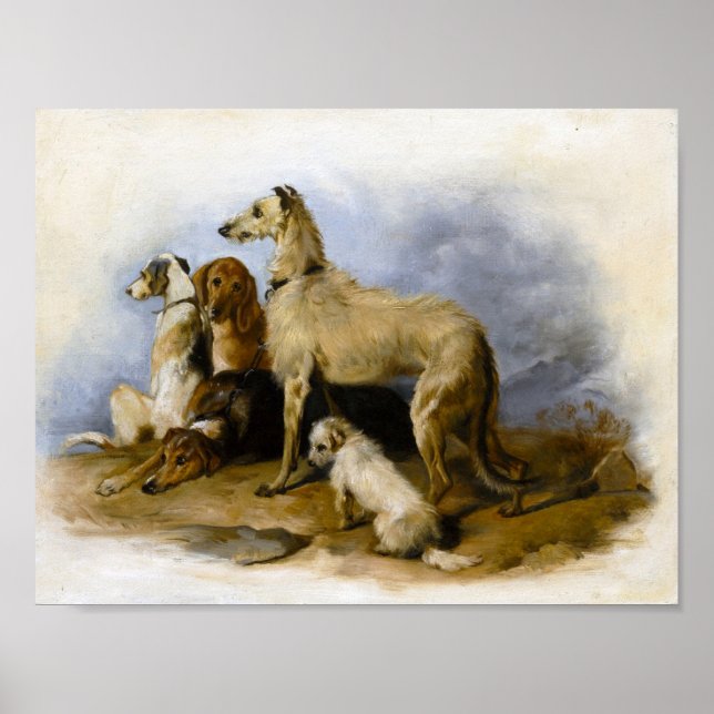 Vintage Pups Poster (Front)