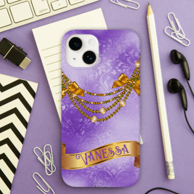 Vintage Purple and Gold Glamour