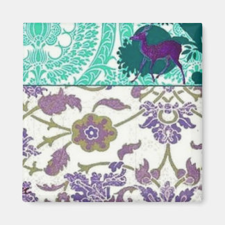 Vintage Purple and Green Magnet