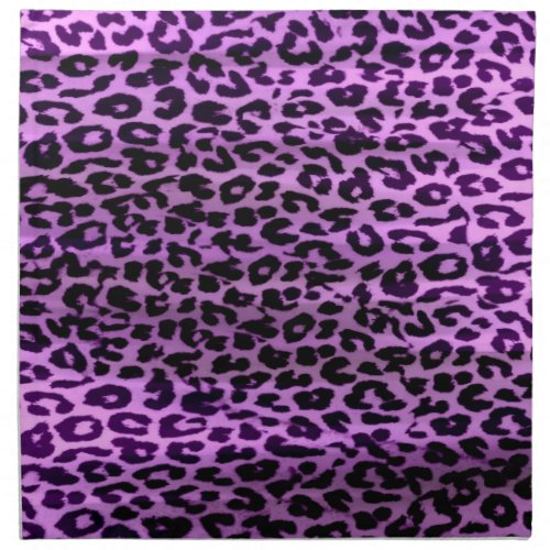 Vintage purple animal skin texture of leopard napkin