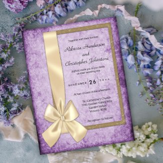 Vintage Purple Boho Rustic Wedding