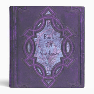 Vintage Purple Book of Shadows 3 Ring Binder