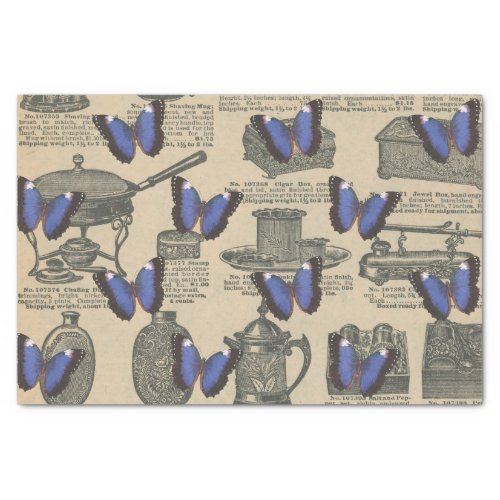 Vintage Purple Butterfly Tissue Paper