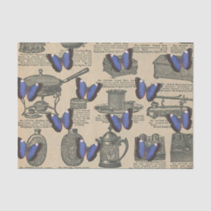 Vintage Purple Butterfly Tissue Paper