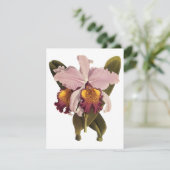 Vintage Purple Cattleya Orchid, Tropical Flowers (Standing Front)