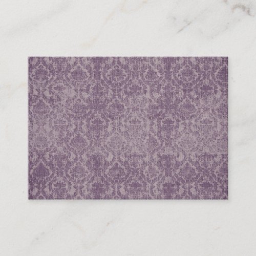 vintage purple damask business cards