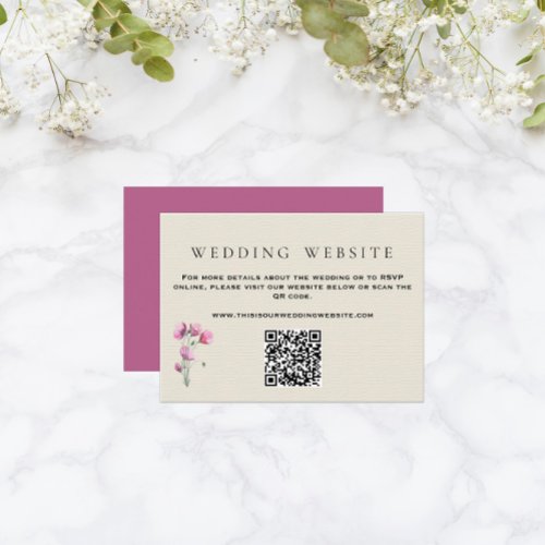 Vintage Purple Floral Antique Wedding Website
