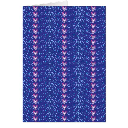 Vintage Purple Floral Violets wallpaper pattern Cards (Front)