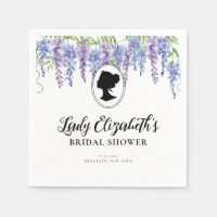 Vintage Purple Florals Regency Era Bridal Shower