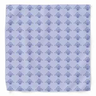Vintage Purple Flower Floral Patterns Bandana