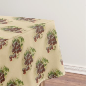 Vintage Purple Grapes Pattern Tablecloth by Past_Impressions at Zazzle