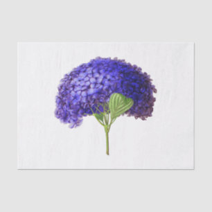 Vintage Purple Hydrangea Flower Floral Tissue Paper