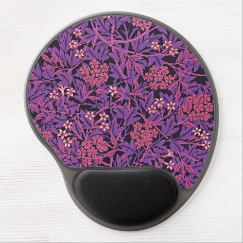 Vintage Purple Pink Jasmine by William Morris Gel Mouse Pad