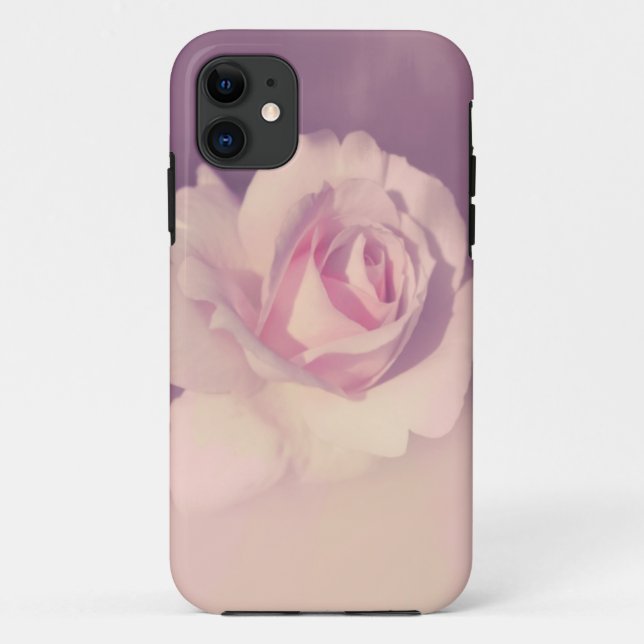 Vintage Purple Rose Cute Floral iPhone Case (Back)