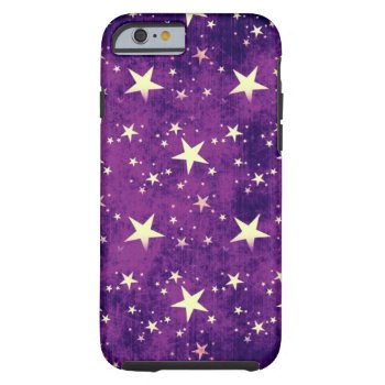 Vintage Purple Stars Tough Iphone 6 Case by ArtsofLove at Zazzle