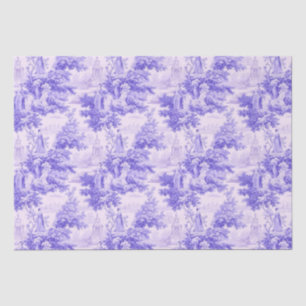 Vintage purple toile de joy tissue paper