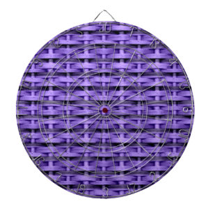 Vintage purple wicker art graphic design dart board