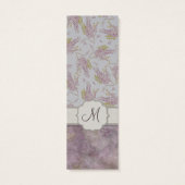 Vintage Purple Wisteria with Monogram (Back)