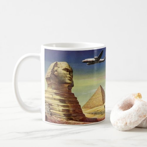 Vintage Pyramids the Great Sphinx of Giza Egypt Coffee Mug