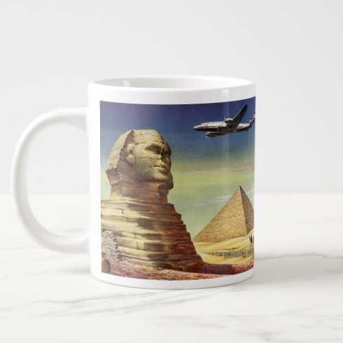 Vintage Pyramids the Great Sphinx of Giza Egypt Large Coffee Mug
