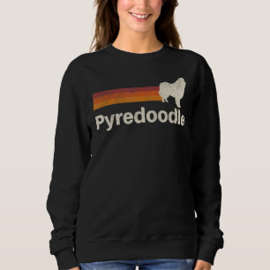 Vintage Pyredoodle Retro Mom Dad Dog Sweatshirt