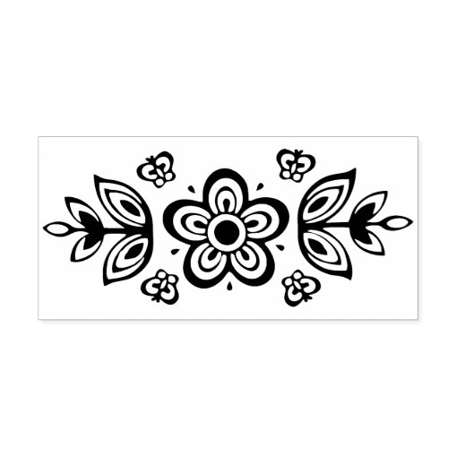 Vintage Pyrex Pattern - Butterfly Gold Rubber Stamp | Zazzle