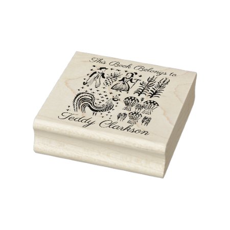 Vintage Pyrex Pattern - Butterprint (amish Farmer) Rubber Stamp