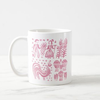 Vintage Pyrex Pattern - Butterprint Pink Coffee Mug by SmokyKitten at Zazzle