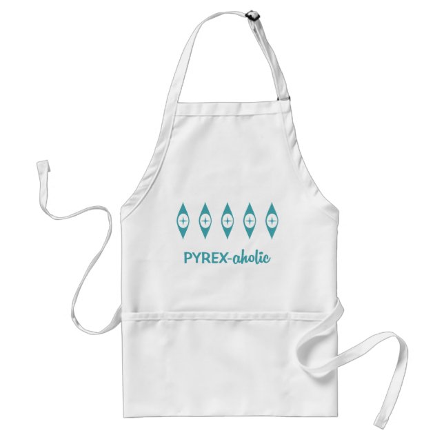 Vintage Pyrex Pattern - Eyes - Pyrex-aholic Adult Apron (Front)