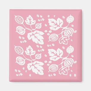 Vintage Pyrex Pattern - Gooseberry (White) Magnet