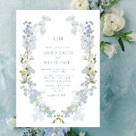 Vintage QR Code Dusty Blue Garden Monogram Wedding Invitation<br><div class="desc">Step into a world where classic charm and contemporary innovation unite with our unique wedding invitation. This beautifully designed invitation marries the enchanting allure of a bygone era with the convenience of modern technology. In a nod to the digital age, each invitation incorporates a seamlessly integrated QR code. This modern...</div>