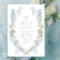 Vintage QR Code Dusty Blue Garden Monogram Wedding