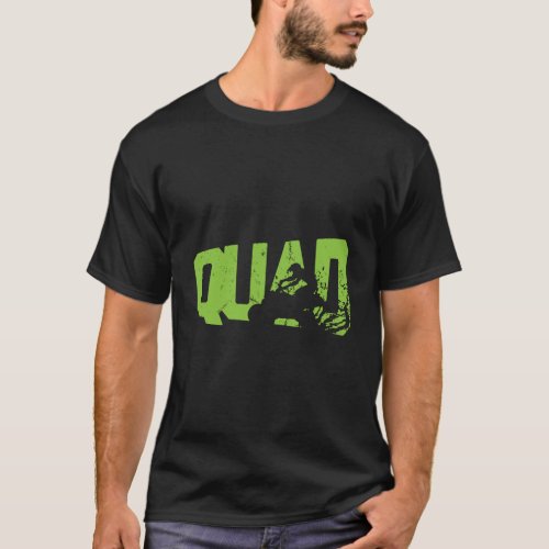 Vintage Quad Funny Quad Rider Atv Gift Cool Retro  T_Shirt
