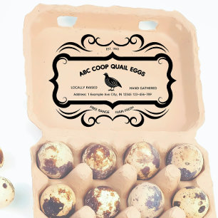 Vintage Quail EGG Stamp