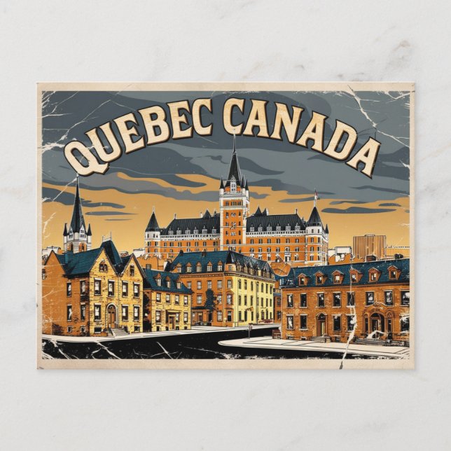 Vintage Quebec, Canada Postcard (Front)