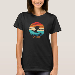 Vintage Quebec Canada Ski Resort 80s 90s Retro T-Shirt