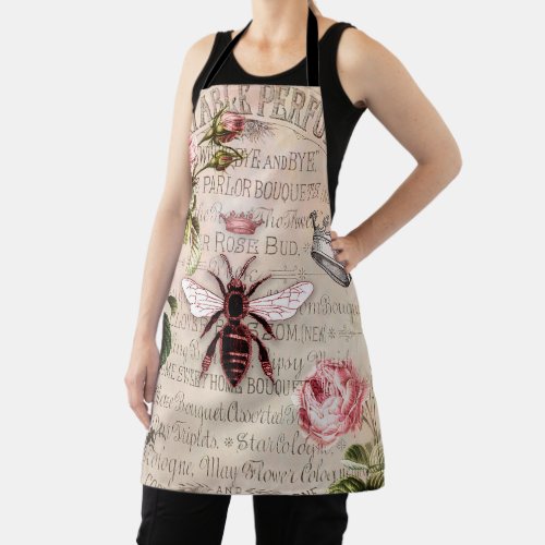 Vintage Queen Bee Ephemera Apron