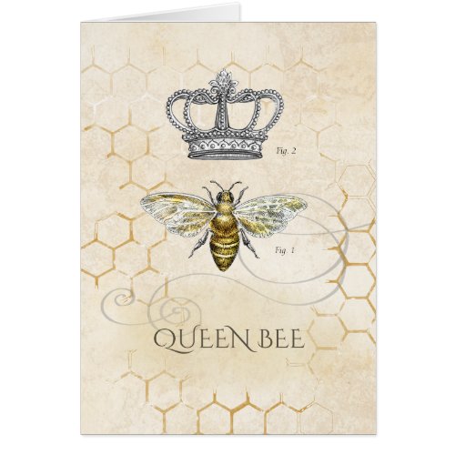 Vintage Queen Bee  Honeycomb