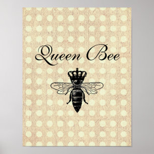 Vintage Queen Bee Poster