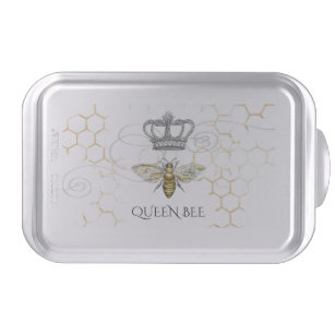Vintage Queen Bee Royal Crown Honeycomb Cake Pan