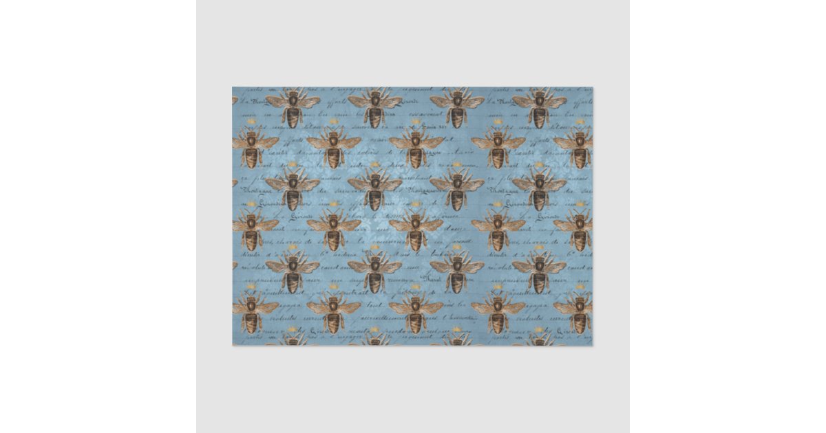 Vintage Queen Bee Tissue Paper | Zazzle