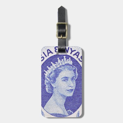 Vintage Queen Elizabeth II Luggage Tag