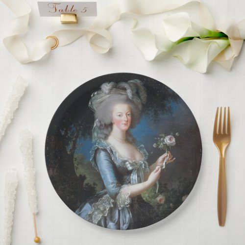 Vintage Queen Marie Antoinette Of France  Paper Plates
