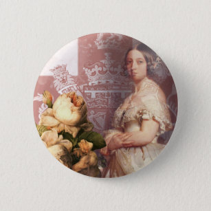 Vintage Queen Victoria Button