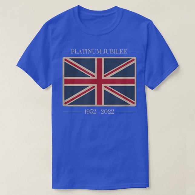 Vintage Queens Platinum Jubilee Souvenir Merchandi T-Shirt (Design Front)