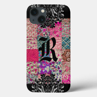 Vintage Quilt  Monogram 6/6s iPhone 13 Case