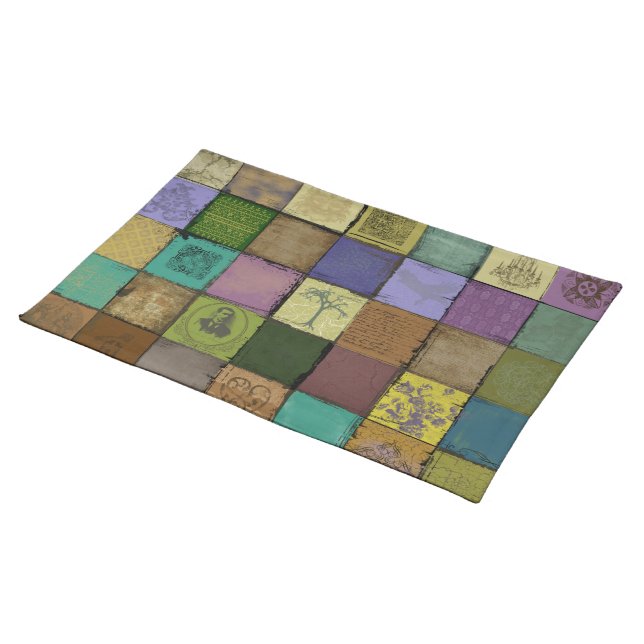 Vintage Quilt Placemat (On Table)