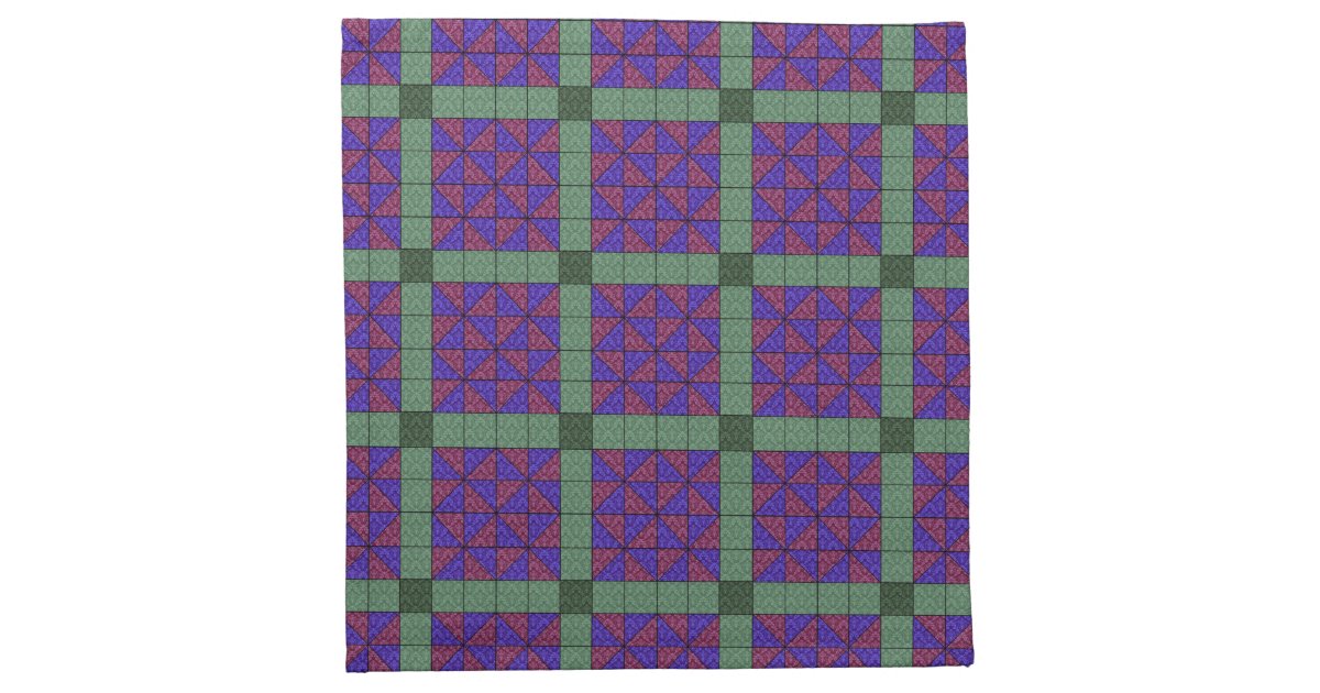 Vintage Quilting Pattern Damask 1 - Cloth Napkin | Zazzle