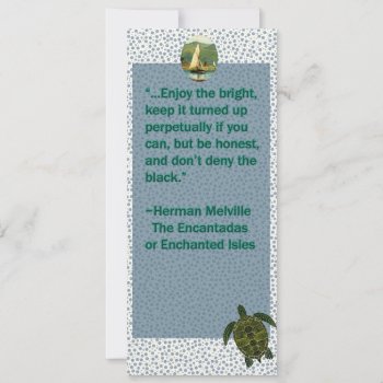 Vintage Quote Turtle And Boat Bookmark by dickens52 at Zazzle