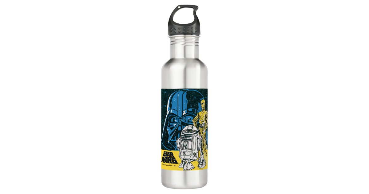 1977 Star Wars Blue Thermos R2D2 C-3PO 8 Oz Size 